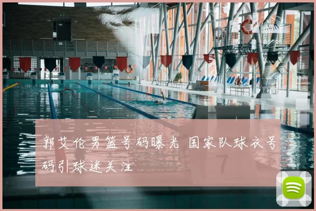 郭艾伦男篮号码曝光 国家队球衣号码引球迷关注